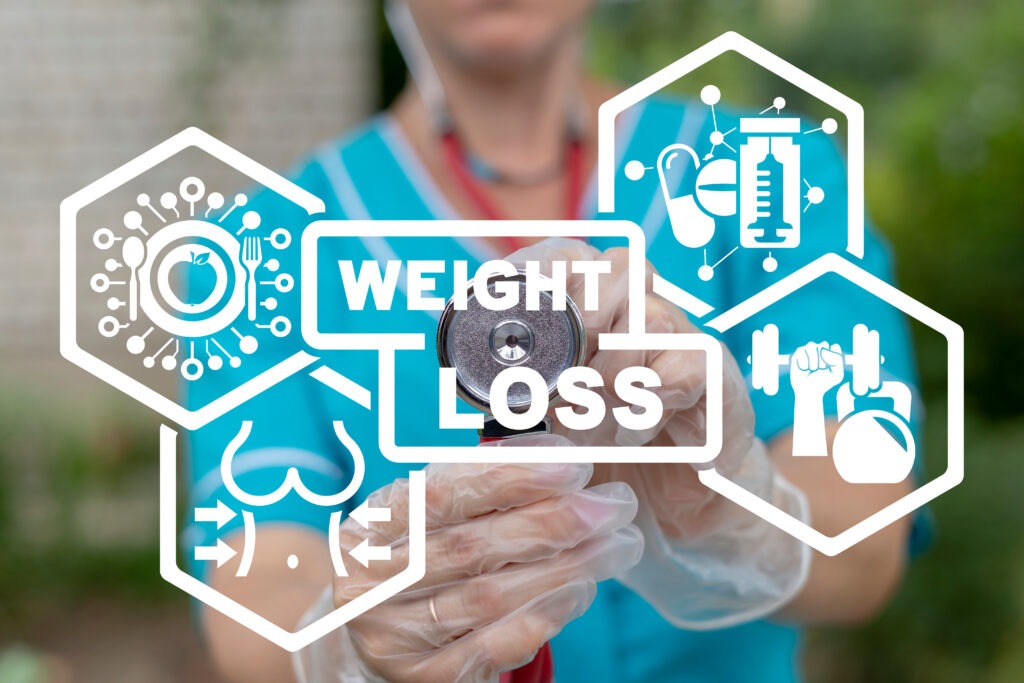 GLP-1 appetite control weight loss graphic